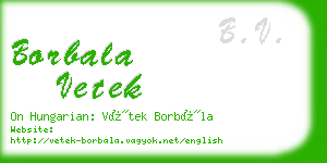borbala vetek business card
